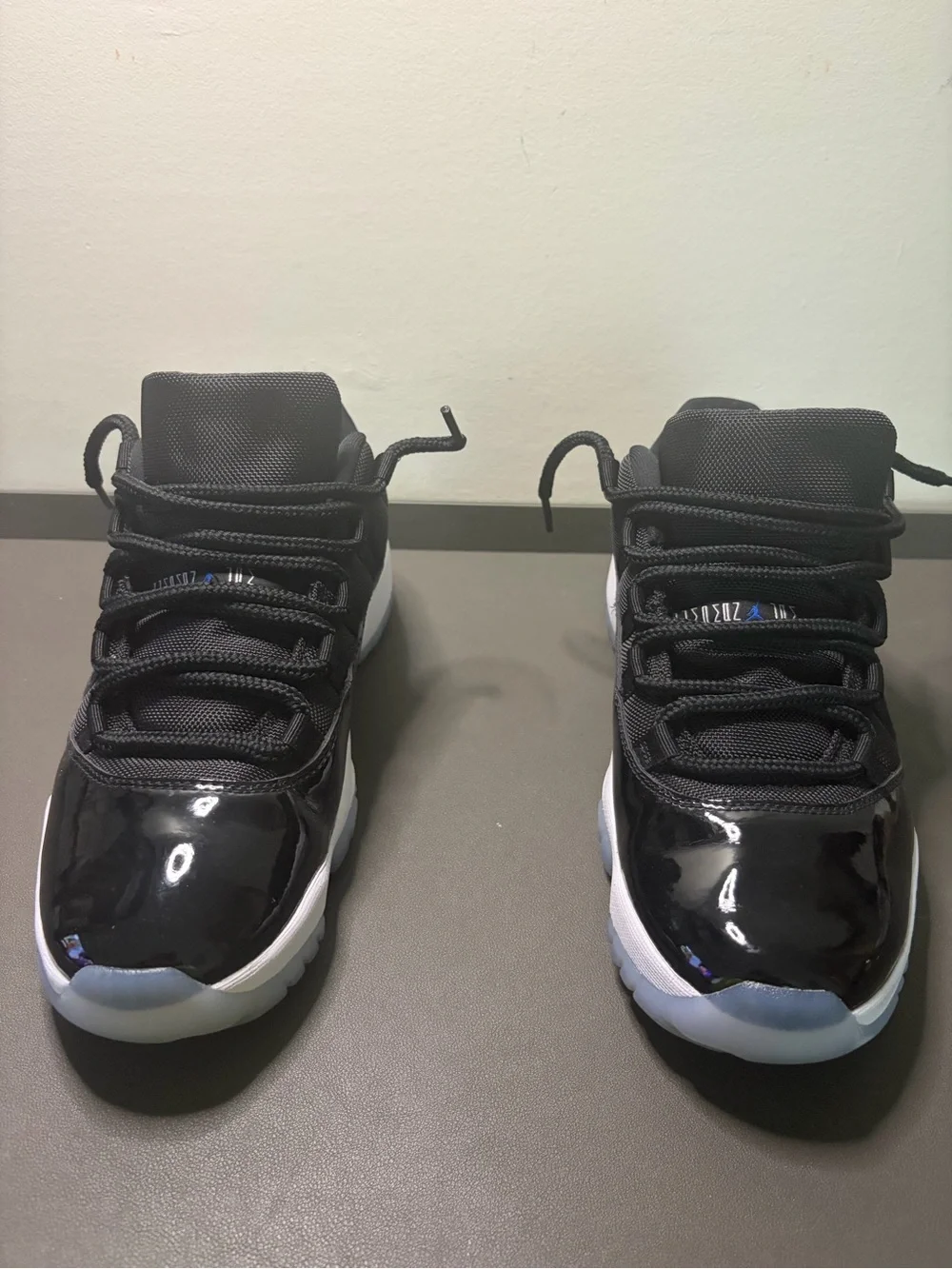 Jordan Lows 11 Space Jam Men's Black Athletic Sneakers with White Sole